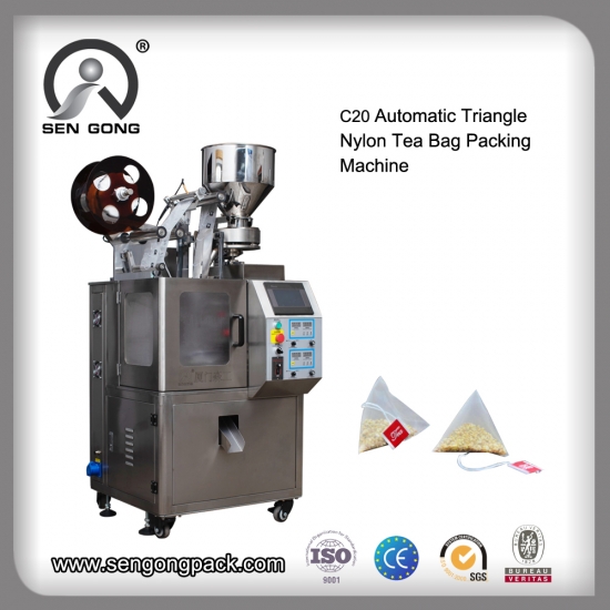 nylon pyramid  tea pouch packing machine price