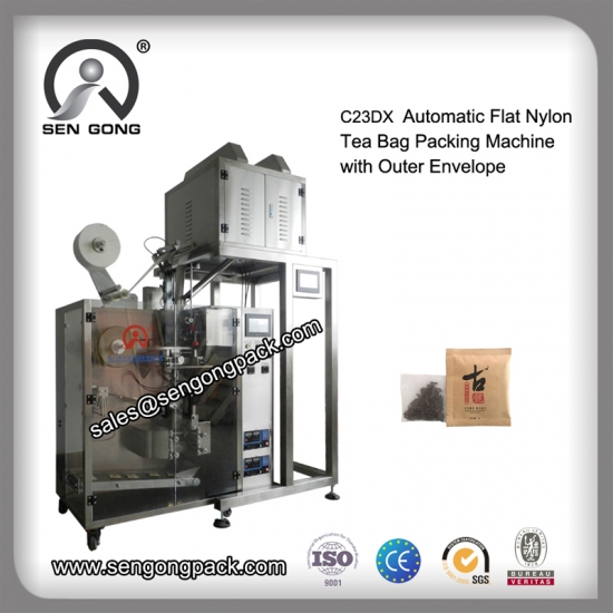 Flat Nylon tea  bags and small machine seller