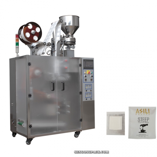 Drip Bag Packing Machine for Canephora/Robusta Caffee with Outer Envelop