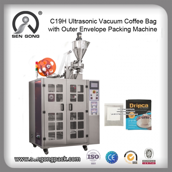 Drip Coffee Bag Packing Machine with Outer Envelope