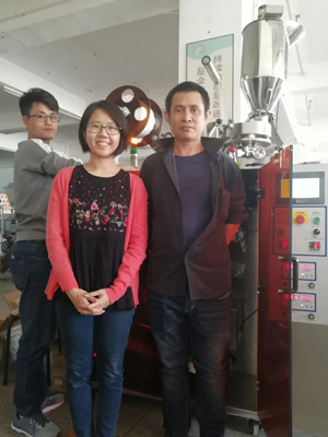 Malaysia clients  Are Learning Drip Coffee Bag Packing Machine